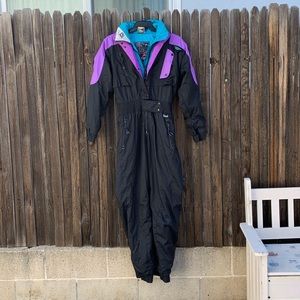 Vintage Mountain Goat Colorblock Women 10 Ski Suit